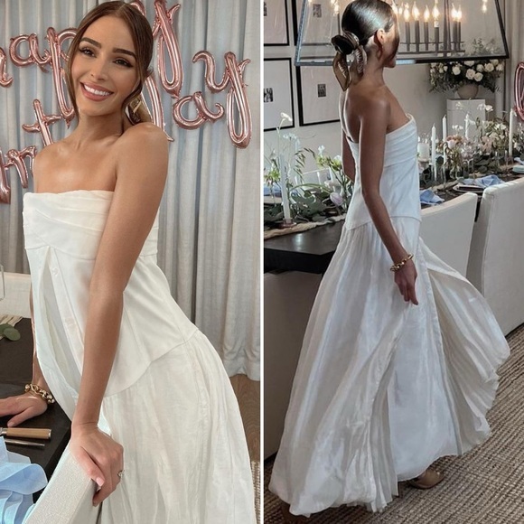 Jonathan Simkhai Ala Parachute‎ Dress - White Size 4 - Picture 8 of 15